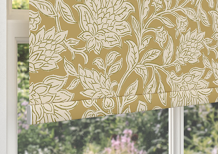 Land & Shore Rowallane (Blackout), Ochre - Roller Blind - Image 4